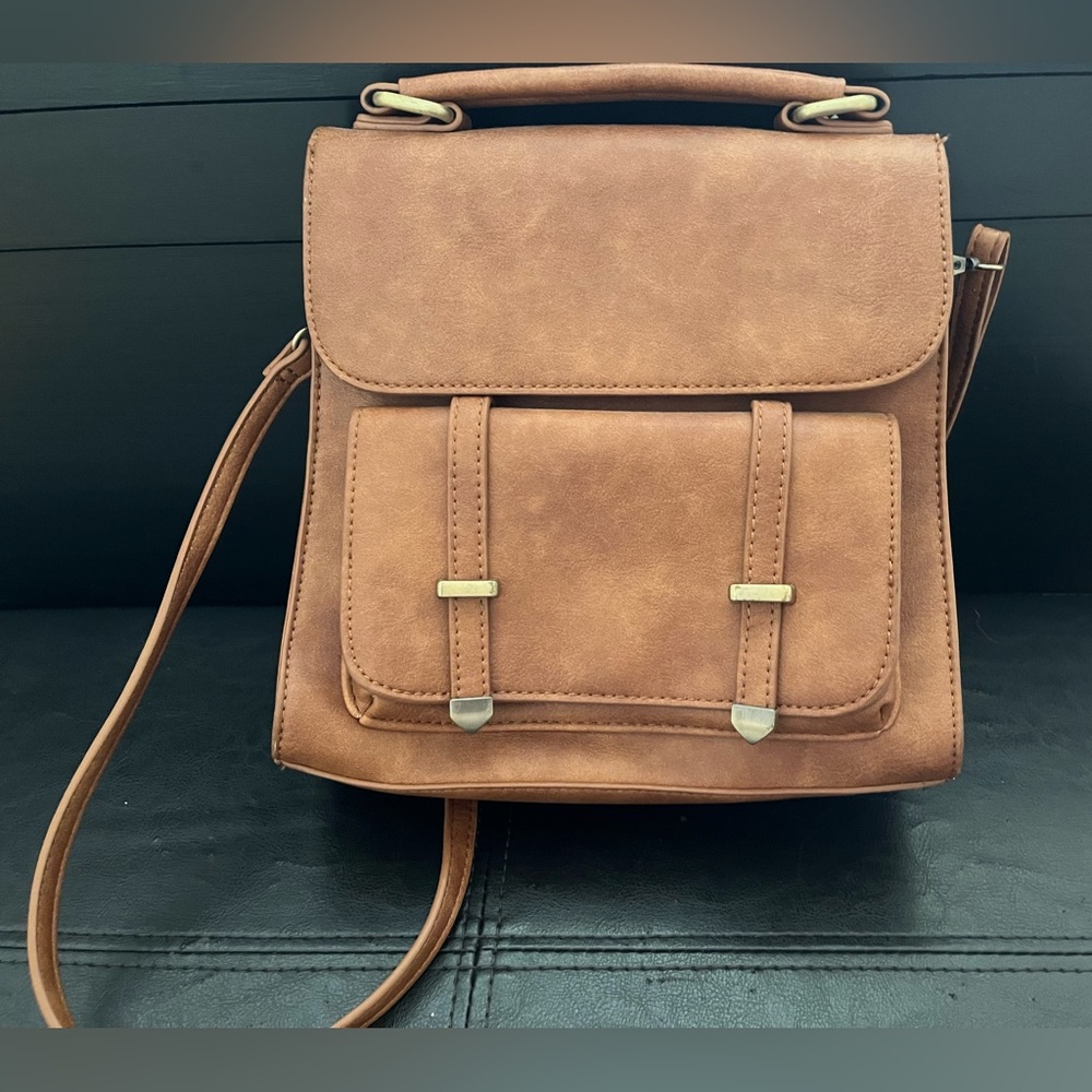 Brown convertible backpack from Modcloth